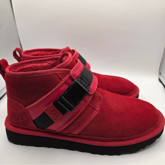 Giuseppe Zanotti Neumel Snapback Red Suede Ankle Boots Shoes W 11 - Picture 2 of 11
